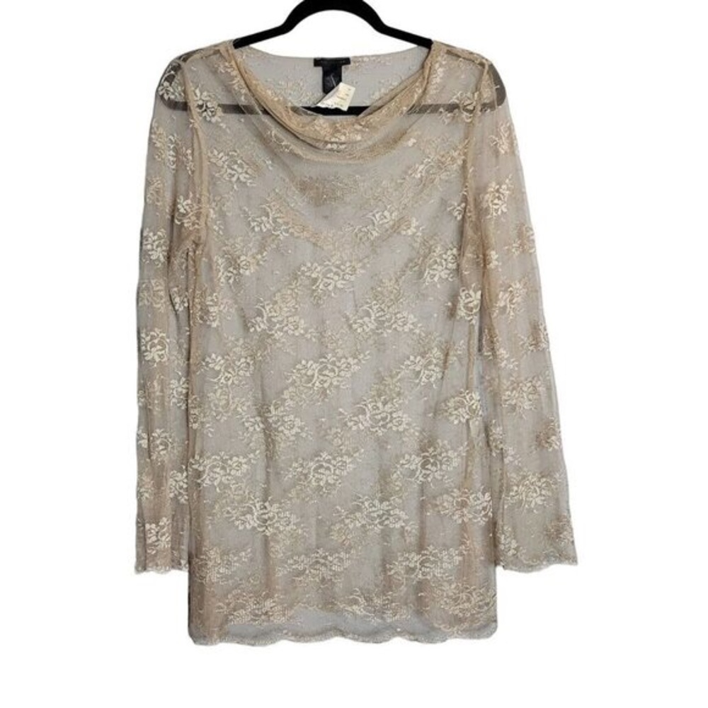 Elegant Cream Lace Women's Top